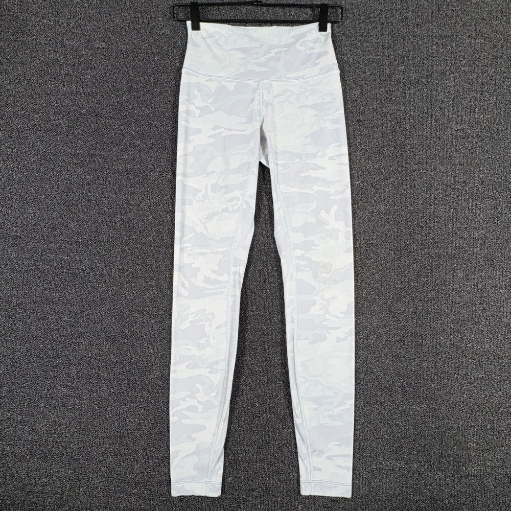 Lululemon Wunder Under High Rise Ankle Leggings Women's 4 Jacquard Alpine Camo